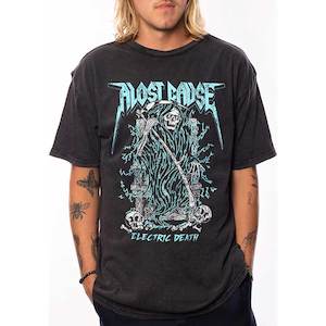 ALC ELECTRIC DEATH VINTAGE TEE - VINTAGE BLACK