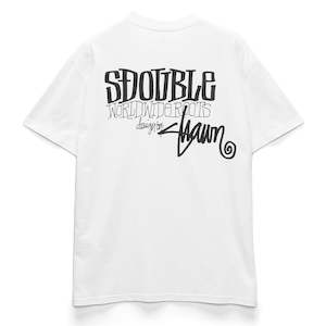 Clothing: S/DOUBLE WORLDWIDE ROOTS TEE - WHITE