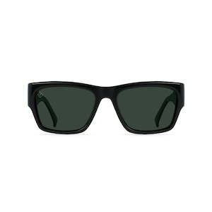 Raen Sunglasses Rufio - Recycled Black/green Polarized