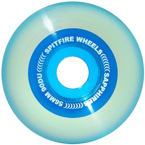 Spitfire Sapphire Wheels 56mm 90d Clear/blue