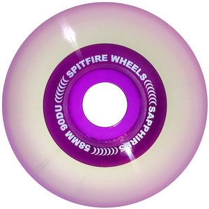 Spitfire Sapphire Wheels 58mm 90d Clear/purple