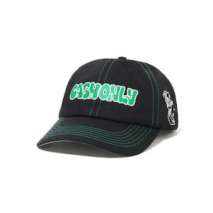 CASH ONLY SKETCHBOOK 6 PANEL CAP - BLACK