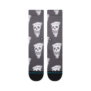 Stance Pizza Face Socks - White/black