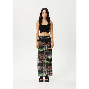 Afends Astral Sheer Maxi Skirt - Black