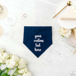 Pawfect Celebrations - Custom Navy Bandana