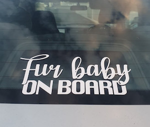 Furbaby/ies on board' Sticker/Decal Pawfect Limited