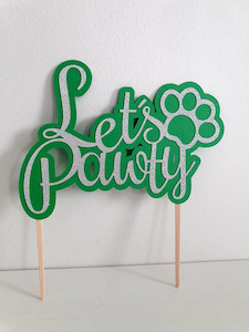 Let's Pawty Cake Topper Pawfect Limited