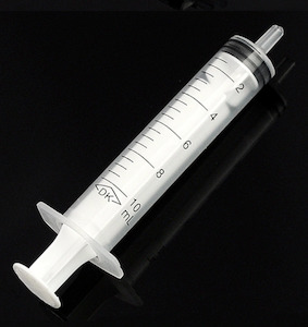 Plastic container, household: Transparent Syringe, 10ml