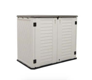 HORTI CUBIC 26CubFt HDPE Outdoor Horizontal Storage Shed