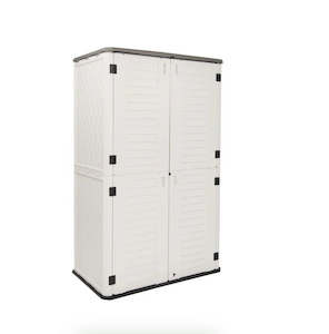 Plastic container, household: Horti Cubic 66 cu. ft. Outdoor Vertical Storage Shed