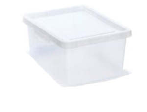 Spin Bin Base, 15lit, Poly Propylene Clear - NO LID