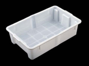 Plastic container, household: Stacka Nesta, 30 Lit, 620x395x165mm, White