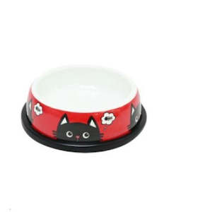 Plastic container, household: Cat Bowl Cat Face Print 200ml