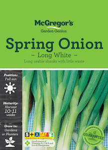 Vegetable Seeds, McGregor's, Spring Onion Long White