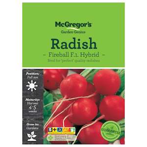 Vegetable Seeds, McGregor's, Radish Fireball