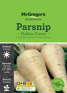 Vegetable Seeds, McGregor's, Parsnip Hollow Crown