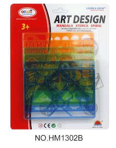 Plastic container, household: Art Stencils  HM1302B