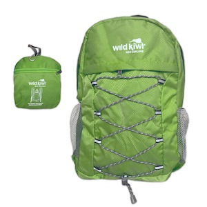 Plastic container, household: Packable Backpack - Green