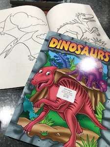 Coloring Book  Dinosaurs Asst  128pgs