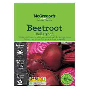 Vegetable Seeds, McGregor's, Beetroot Bullsblood