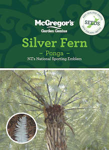 NZ Native Seeds, McGregor's, Ponga Silver Fern