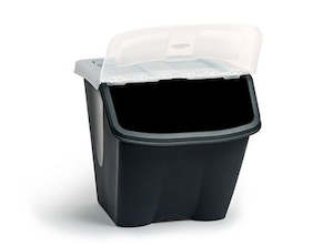 Plastic container, household: Taurus 38 Litre Shutter Bin – Black