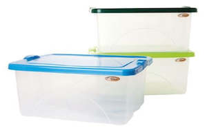 Taurus Clearview Storage Bin 15Lit Asst. Coloured Lid