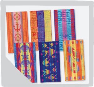 Plastic container, household: Jacquard Beach Towel