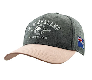 Plastic container, household: Cap, Grey/Pink NZ Aotearoa