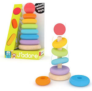 J'adore Wooden Ring Stacker