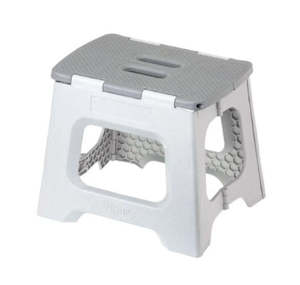 Plastic container, household: Zeroline Grey Foldable Stool 27cm