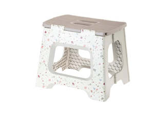 Plastic container, household: Vigar Compact Foldable 32cm Stool Terrazzo on  Body