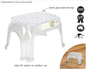 Transparent Stool 36x26.5x20cm