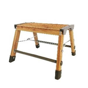 Plastic container, household: Single Step Stool - Wood Grain