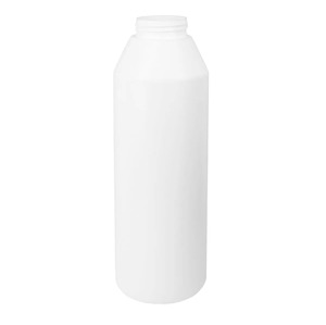 Plastic container, household: Bottle HDPE Round 1L 45/410 with Cap, Squeeze (White)