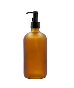 Plastic container, household: Kates Matte Amber Soap Bottle 500ml