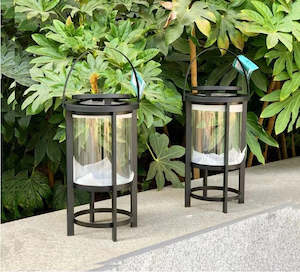 Lantern Big Set - Iron & Glass Singular Each