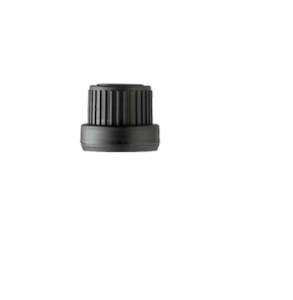 Plastic container, household: Black Tamper Screw Cap for Euro Bottle