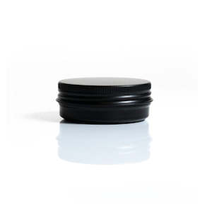 Plastic container, household: Aluminium Tin, With Screw Lid,30gm/ml Black