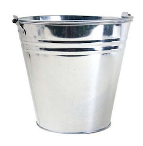 Plastic container, household: Bucket, Galvanized, 10L