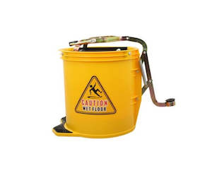 Plastic container, household: Raven Bucket Wringer w/ Rollers & Castors 16Lit