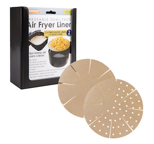 Toastabags Reuseable Round Air Fryer Liners 2Pk