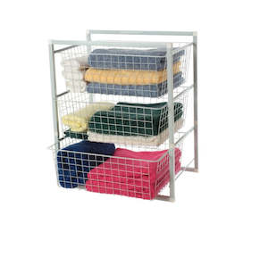 Plastic container, household: 3 Basket Wire Knock Down Set