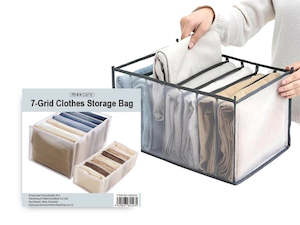 Maxcare 7-Grid Clothes Storage Bag 32x12x12cm