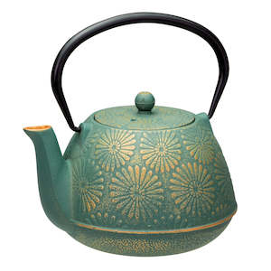 Plastic container, household: Avanti Daisy Teapot 1.2L - Teal/Gold