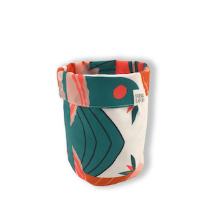 Plastic container, household: Tribal Earth Pot Cover | Small Storage Basket - Coral Reef