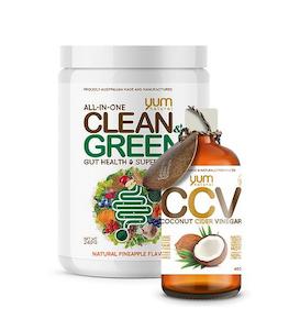 Yum Natural Clean & Green Superfood + Free Coconut Cider