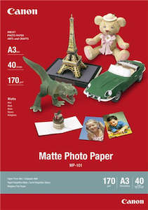 Canon MP-101 A3 Matte 170gsm Photo Paper - 40 Sheets