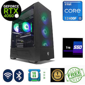 RTX 4060 RGB Gaming PC i5 12400F Turbo 4.40 GHZ 1TB SSD Windows 10 8GB Graphics …