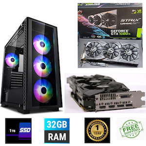 Computer consultancy service: RGB Gaming PC Ryzen 5 5500 32GB RAM 1TB SSD GTX 1630 4GB Graphics Card Wi-Fi and Bluetooth Ready Windows 10 Loaded